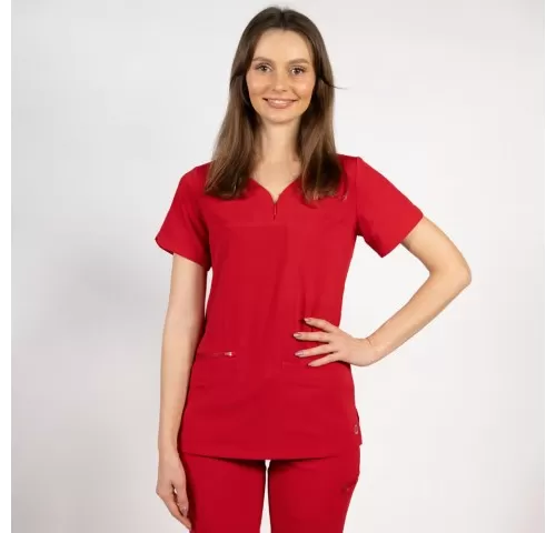 24-Bluza-medicala-Lotus-Flex--stretch--rosu--TS-NP10