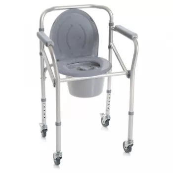 Scaun WC de camera pliabil cu roti, functie 4 in 1 - RP782-1