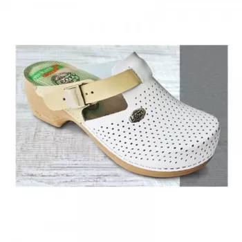 Saboti medicali Leon PU158, alb-1