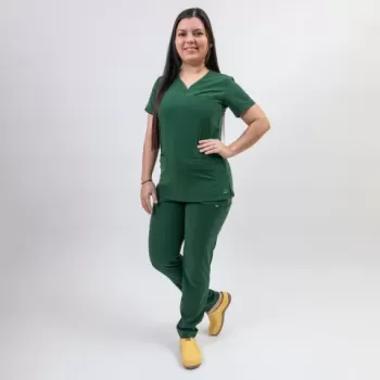 Costum medical Lotus Flex, stretch, verde hunter, TS-NP10 TS-SP3-1