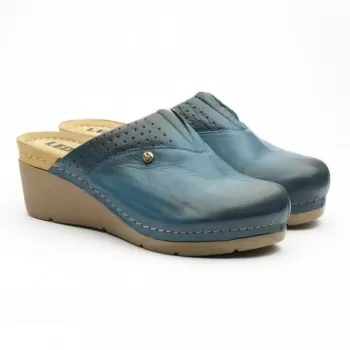 Saboti medicali Leon 1002, de dama, din piele, bleumarin-1
