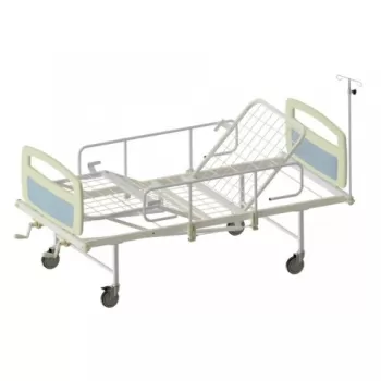 Pat de spital mecanic cu 2 manivele - U0013-1