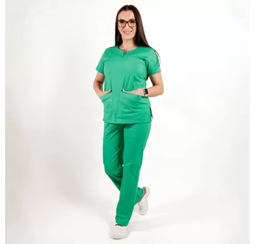 21-Costum-medical-Lotus-Flex--stretch--verde-chirurgical-deschis--CVC-NP3-CVC-SP2