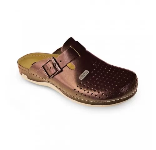 Saboti medicali, din piele, pentru barbati, Leon 700M, maro-1