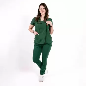 Costum medical Lotus Flex, stretch, verde hunter, TRS-NP11 TS-SP3-1