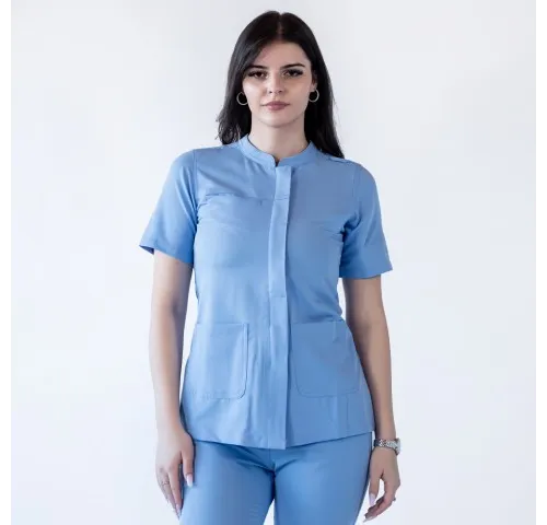 4-Bluza-medicala-Lotus-Flex--stretch--albastru-ciel--TRS-JK8