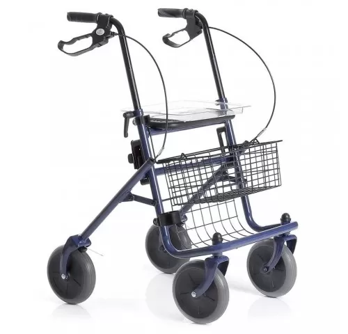 Rolator din otel vopsit, cu 4 roti, sezut si cos - RP690 DYONE-1