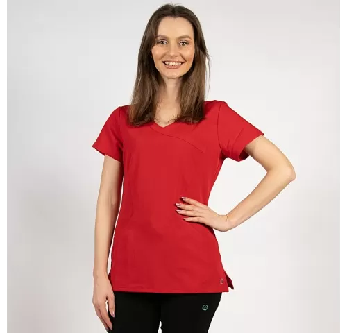 Bluza medicala Lotus Flex, stretch, rosu, TRS-NP13-1