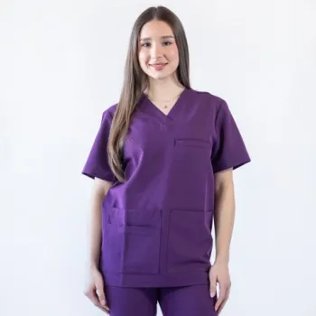 Bluza medicala Lotus Flex, stretch, wine, TRS-NP16-1