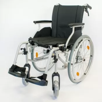 Carucior cu rotile, transport pacienti, cu frana la maner - YJ-AL001D-1