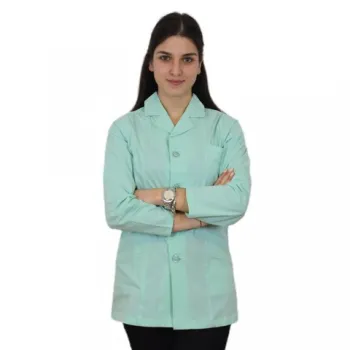 Halat cu rever, pentru femei, BBC, stretch, verde menta - B17-1