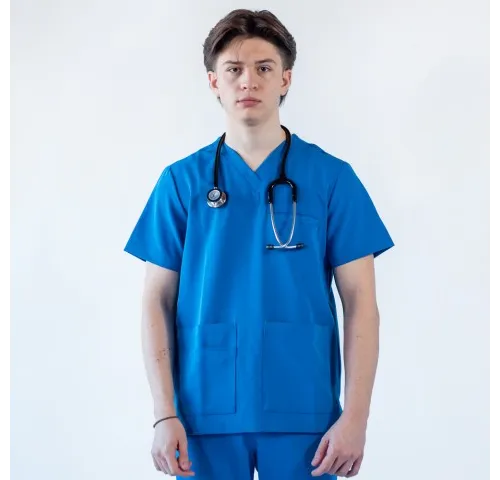 24-Bluza-medicala-Lotus-Flex--stretch--albastru-royal--TRS-NP16