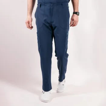 Pantaloni medicali Lotus Flex, stretch, pentru barbati, bleumarin, TRS-KH2-1