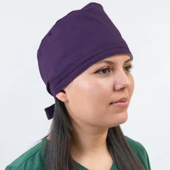 Boneta medicala stretch Lotus Flex, visiniu, CVC-HN3-1