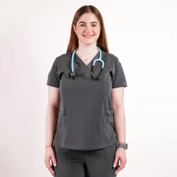 Bluza medicala Lotus Flex, stretch, gri, TS-NP7-1