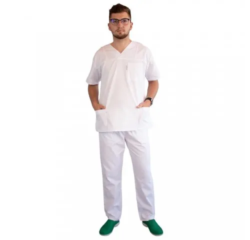 Costum medical Lotus 3, CVC, alb-1