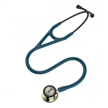 Stetoscop 3M™ Littmann® Cardiology IV, Turcoaz inchis, capsula sampanie (Caribbean Blue/Champagne)-1