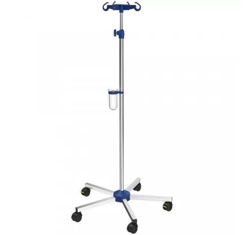 13-Suport-pentru-perfuzie-cu-picior-din-otel-cromat--si-4-carlige-plastic---I-N41121