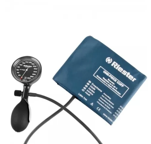 Tensiometru mecanic Riester e-mega manseta dezinfectabila cu un tub, extralarge-1