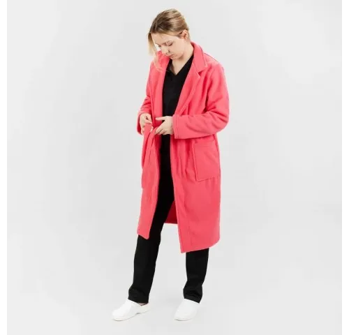 Halat polar, model lung, roz coral-1