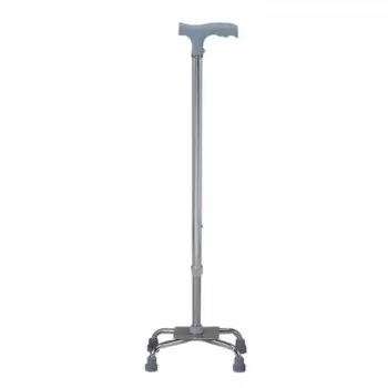 Baston tetrapod cu baza mica reglabila in inaltime si maner in T - FS924-1