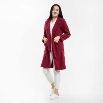 Halat polar, model lung, visiniu-1