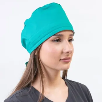 Boneta medicala stretch Lotus Flex, aqua, CVC-HN3-1
