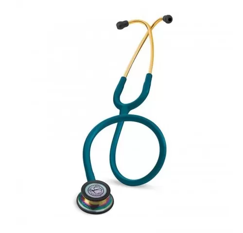 5-Stetoscop-3M™-Littmann®-Classic-III--Turcoaz-inchis--capsula-curcubeu--Caribbean-Blue-Rainbow-