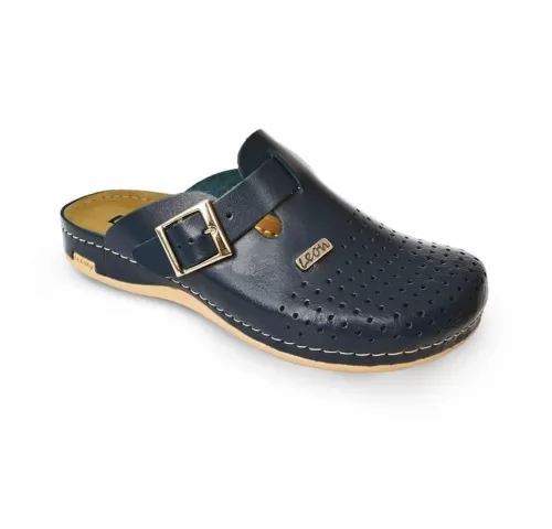 Saboti medicali, din piele, pentru barbati, Leon 700M, bleumarin-1