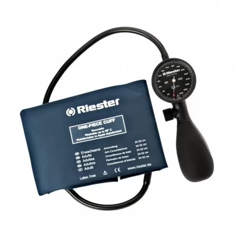 23-Tensiometru-mecanic-Riester-Shock-Proof®--negru--cu-manseta-dezinfectabila--marime-adulti