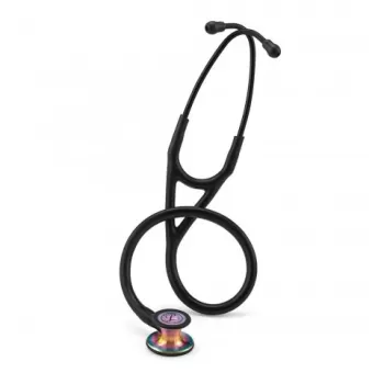Stetoscop 3M™ Littmann® Cardiology IV, Negru, capsula curcubeu (Black/Rainbow)-1