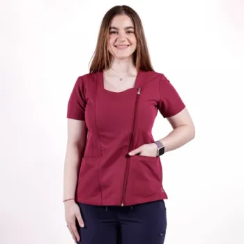 Bluza medicala Lotus Flex, stretch, visiniu, TRS-NP11-1