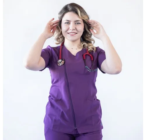 Bluza medicala Lotus Flex, stretch, wine, TRS-JK1-1