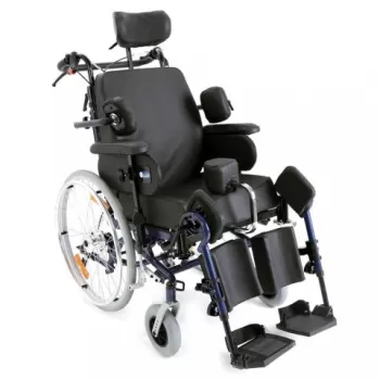 Carucior cu rotile multipozabil, cu actionare manuala, metal vopsit - CP910-1